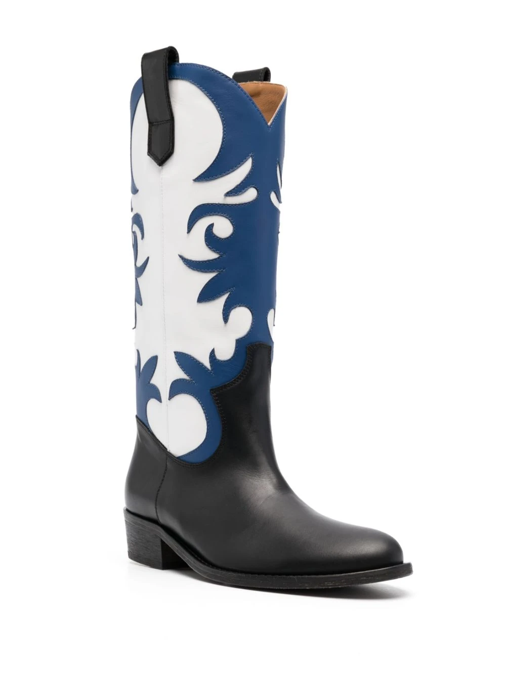 Femme Via Roma 15 Bottes En Cuir à Design Bicolore 4 Femme Via Roma 15 Bottes En Cuir à Design Bicolore – Image 2