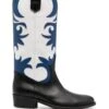 Femme Via Roma 15 Bottes En Cuir à Design Bicolore -Salvatore Ferragauio Magasin 19848544 44600148 1000