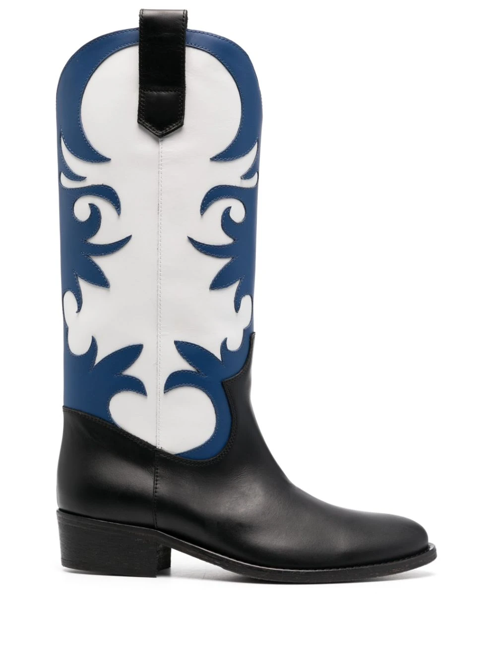 Femme Via Roma 15 Bottes En Cuir à Design Bicolore 3 Femme Via Roma 15 Bottes En Cuir à Design Bicolore