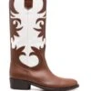 Femme Via Roma 15 Bottes En Cuir Bicolores D&apos;inspiration Western