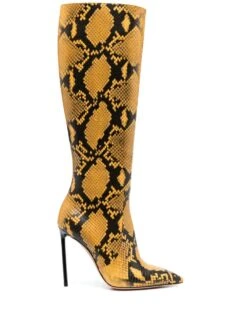 Femme Bally Bottes à Imprimé Peau De Serpent