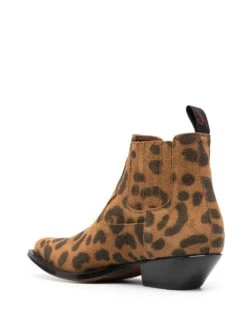 Femme Sonora Bottes En Cuir à Imprimé Léopard -Salvatore Ferragauio Magasin 19924414 45000963 1000