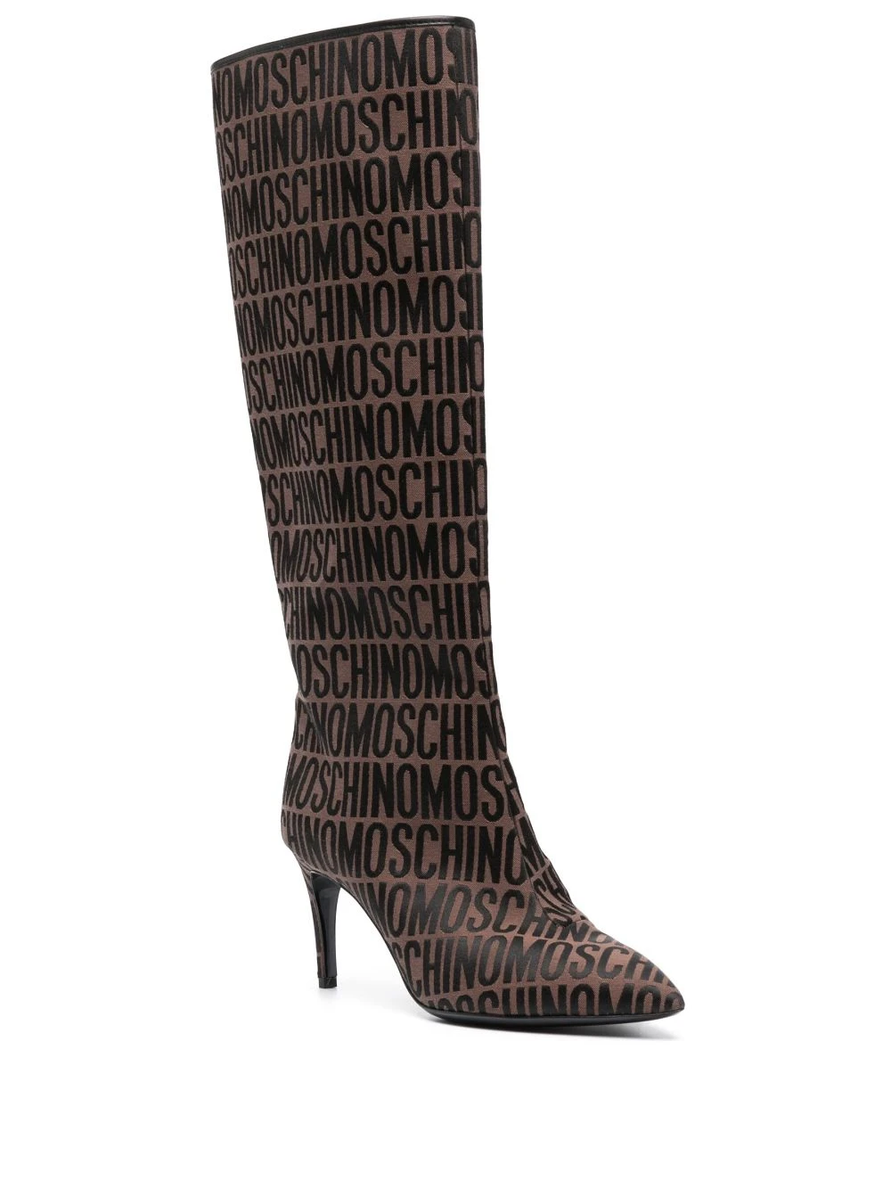 Femme Moschino Bottes à Logo Imprimé 4 Femme Moschino Bottes à Logo Imprimé – Image 2