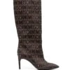 Femme Moschino Bottes à Logo Imprimé 1 Femme Moschino Bottes à Logo Imprimé -Salvatore Ferragauio Magasin 20049195 45103506 1000