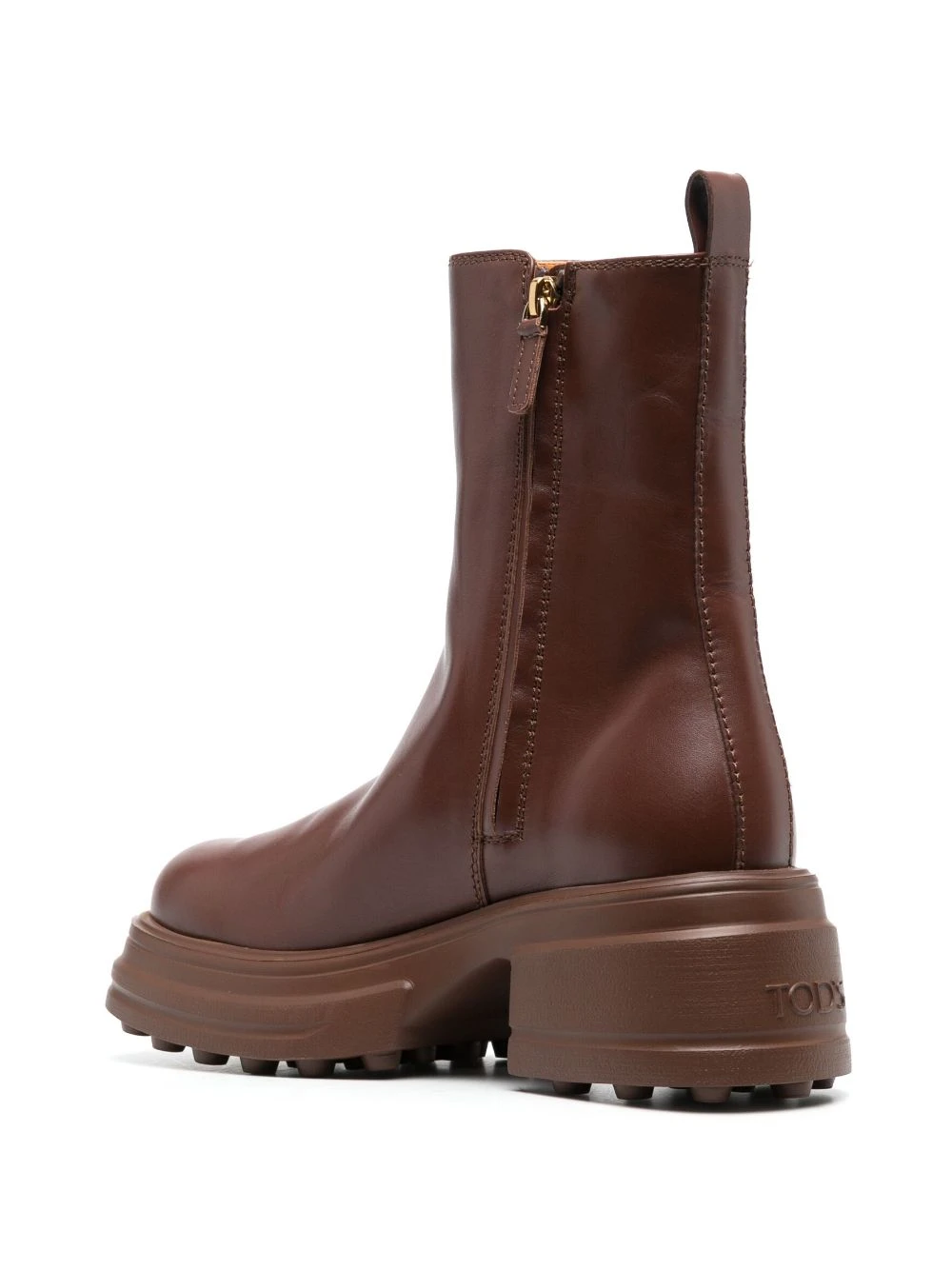 Femme Tod's Bottes En Cuir à Fermeture Zippée 5 Femme Tod's Bottes En Cuir à Fermeture Zippée – Image 3