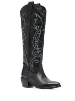 Femme P.A.R.O.S.H. Bottes Western En Cuir 60 Mm 7 Femme P.A.R.O.S.H. Bottes Western En Cuir 60 Mm -Salvatore Ferragauio Magasin 20076721 50712677 1000