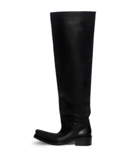 Homme Balenciaga Bottes Santiago En Cuir -Salvatore Ferragauio Magasin 20113395 50155935 1000