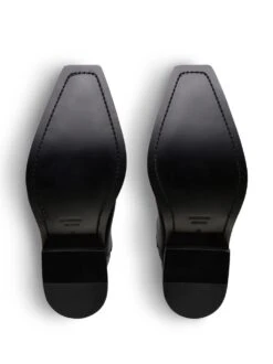 Homme Balenciaga Bottes Santiago En Cuir -Salvatore Ferragauio Magasin 20113395 50155939 1000