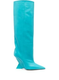 Femme The Attico Bottes Cece En Cuir 105 Mm