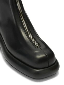 Femme Jil Sander Bottes En Cuir à Fermeture Zippée -Salvatore Ferragauio Magasin 20368225 50721009 1000