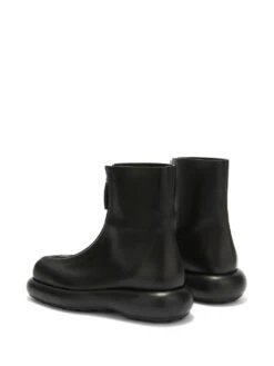 Femme Jil Sander Bottes En Cuir à Fermeture Zippée -Salvatore Ferragauio Magasin 20368225 50721010 1000