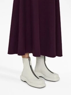 Femme Jil Sander Bottes En Cuir à Fermeture Zippée 11 Femme Jil Sander Bottes En Cuir à Fermeture Zippée -Salvatore Ferragauio Magasin 20369513 50722301 1000