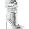 Femme Paris Texas Bottes Métallisées à Effet Peau De Serpent 105 Mm -Salvatore Ferragauio Magasin 20467983 50442711 1000