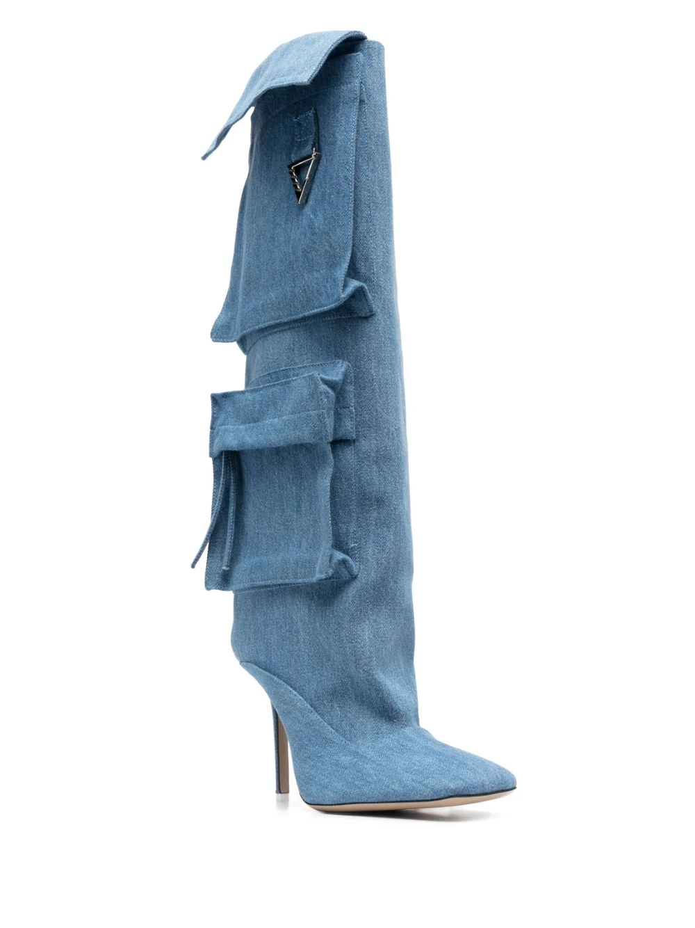 Femme The Attico Bottes Sienna En Jean 105 Mm 4 Femme The Attico Bottes Sienna En Jean 105 Mm – Image 2