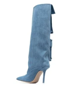 Femme The Attico Bottes Sienna En Jean 105 Mm 8 Femme The Attico Bottes Sienna En Jean 105 Mm -Salvatore Ferragauio Magasin 20557224 50558338 1000