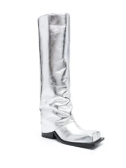 Femme Fidan Novruzova Bottes Lavva à Effet Métallisé -Salvatore Ferragauio Magasin 20617031 50581666 1000