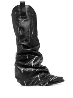 Femme R13 Bottes à Effet Taches De Peinture 70 Mm