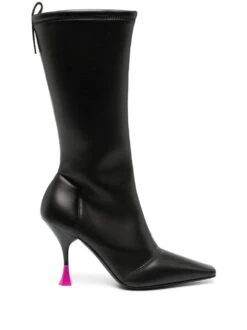 Femme 3juin Bottes Gilda 95 Mm En Cuir Ă Talon Aiguille