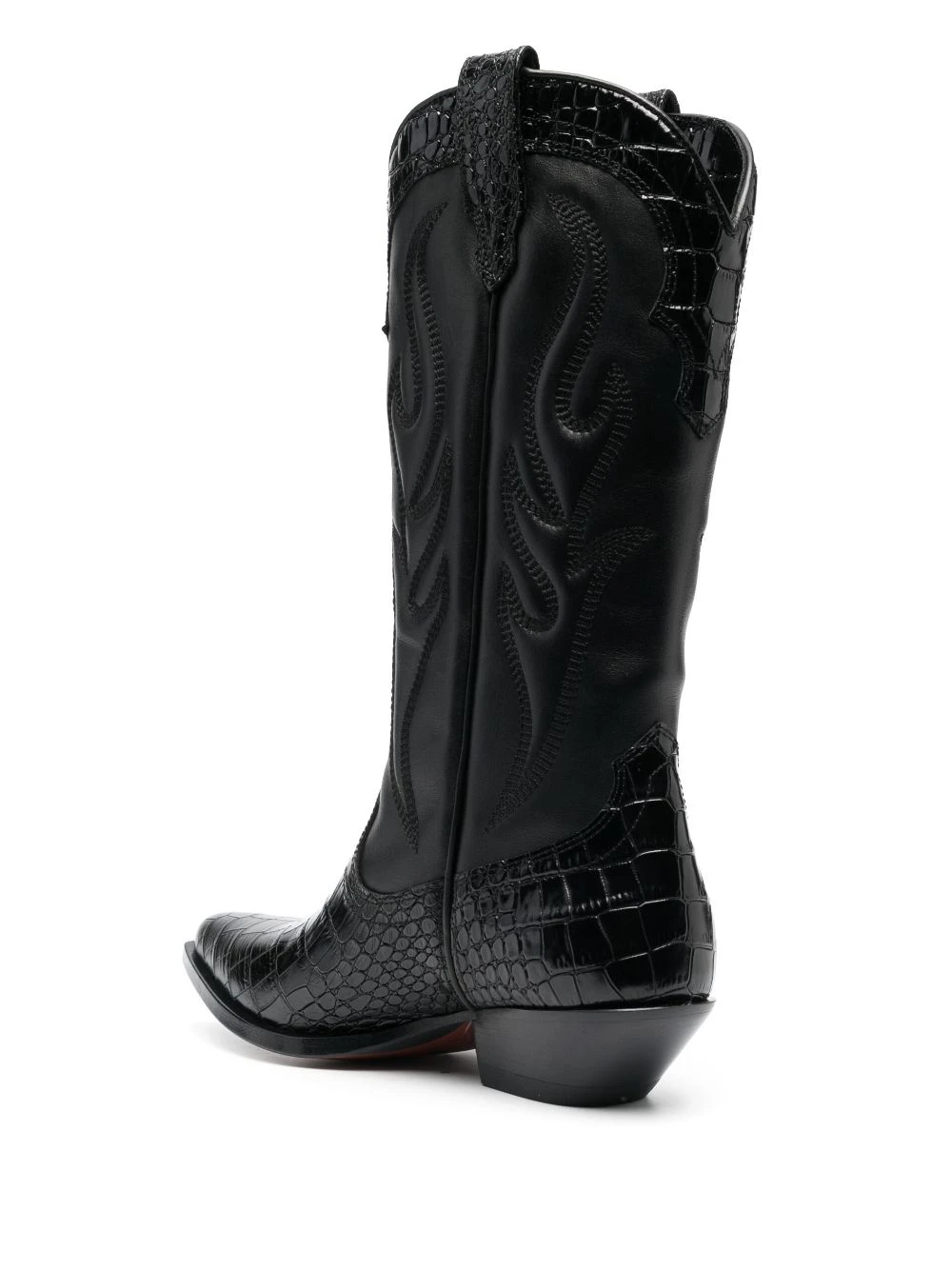Femme Sonora Bottes En Cuir à Effet Peau De Crocodile 5 Femme Sonora Bottes En Cuir à Effet Peau De Crocodile – Image 3